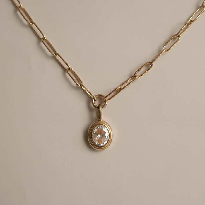 Margot Gold Necklace by Zahar – Cubic Zirconia