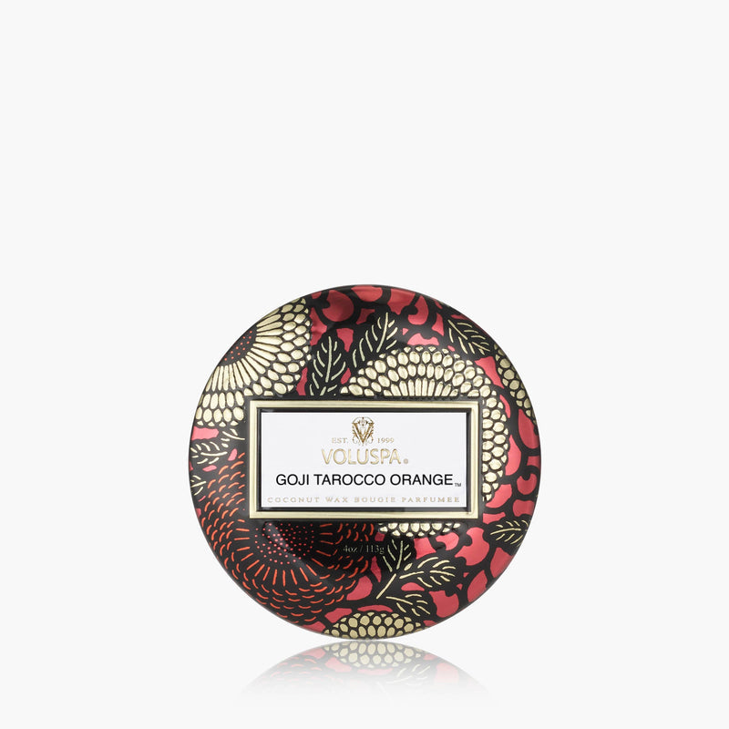VOLUSPA Goji & Tarocco Orange Mini Tin Candle