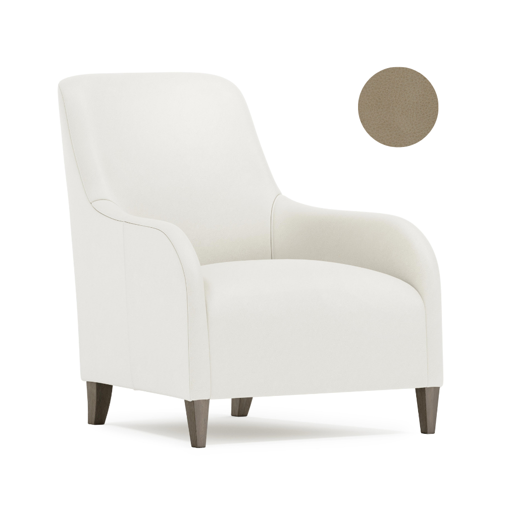 Naomi Leather Armchair, Bernhardt x Gaudion Furniture 