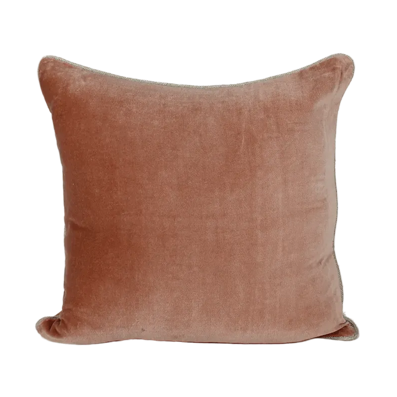 Delia Velvet Cushion 45 x 45 cm Mocaccino
