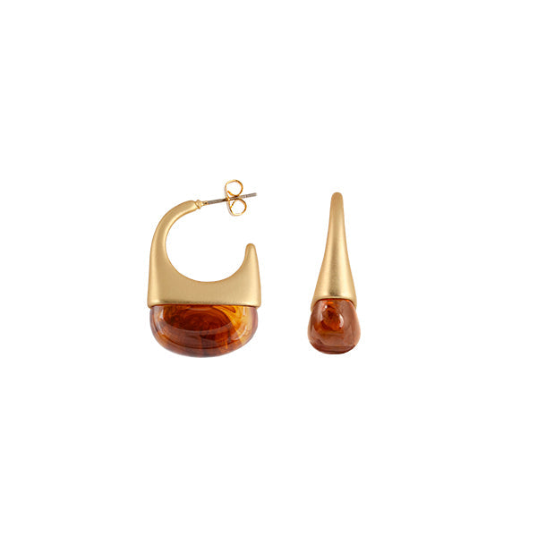Poppy Earrings Amber