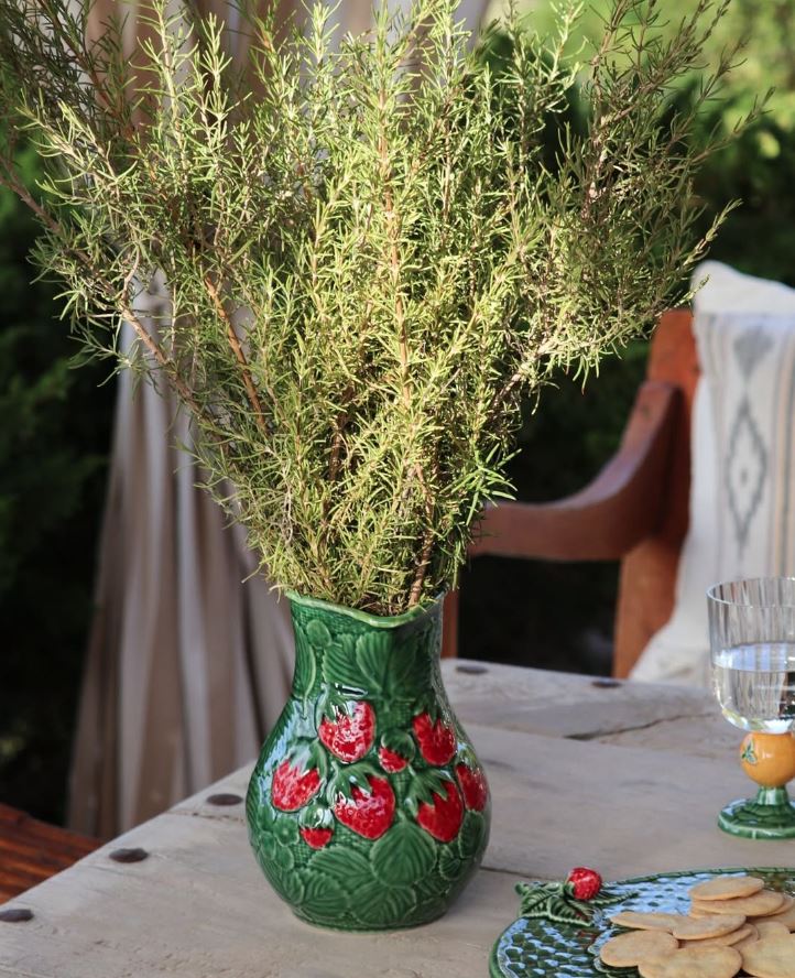 Bordallo Pinheiro Strawberry Jug