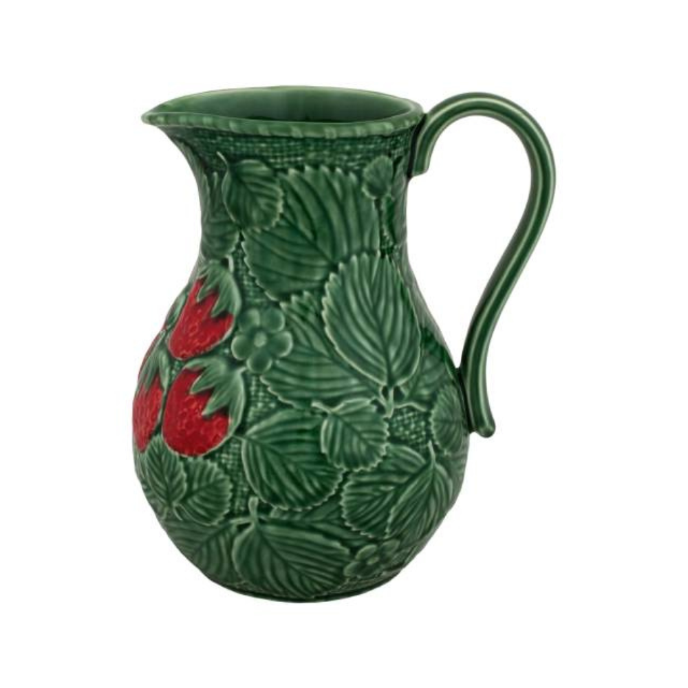 Bordallo Pinheiro Strawberry Jug