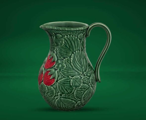 Bordallo Pinheiro Strawberry Jug