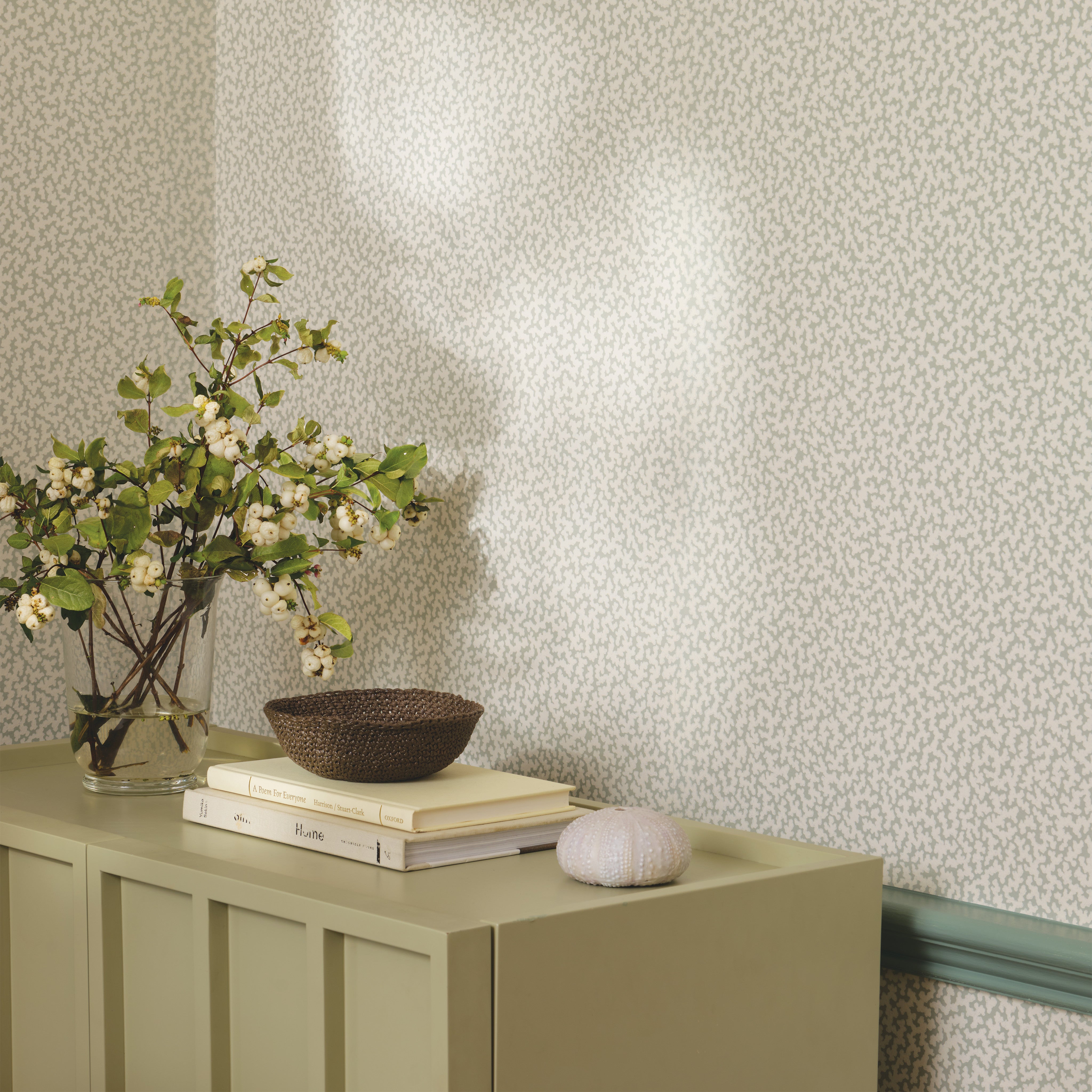 Junie wallpaper by romo, gaudion furniture