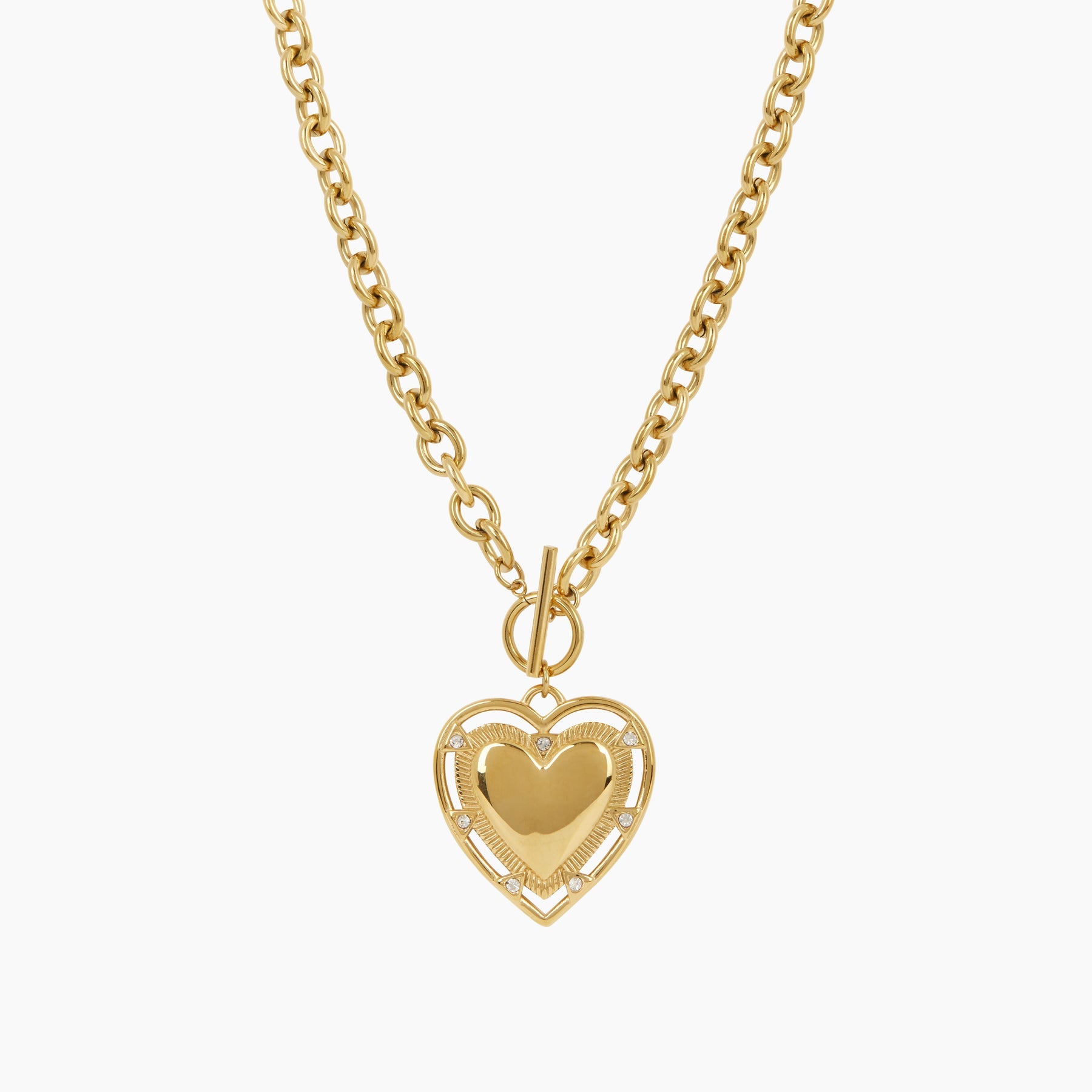 Victoria Gold Heart Necklace by Zahar