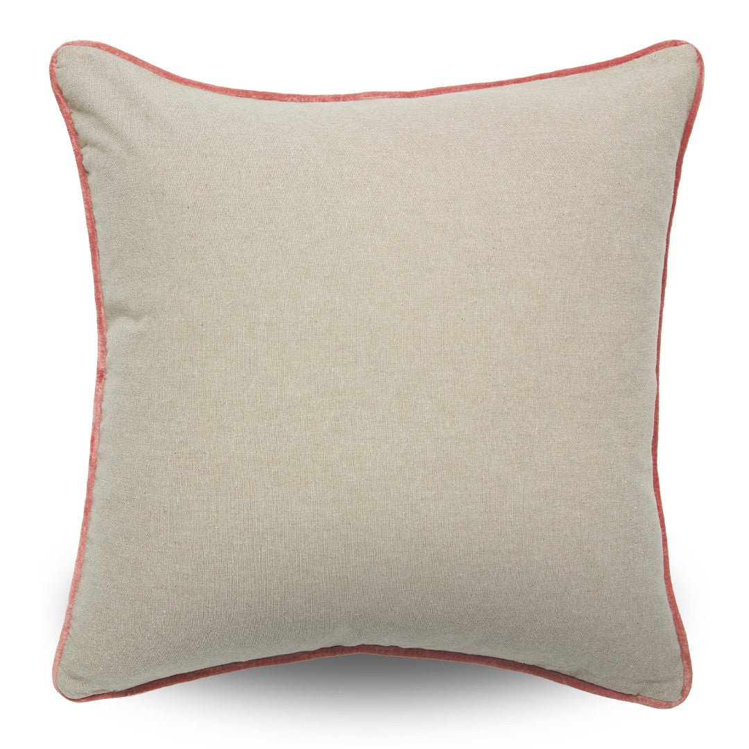 Amélie Velvet Cushion - Rose - Gaudion Furniture