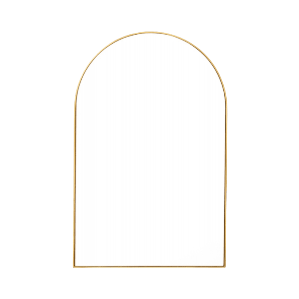 Arch Mirror Brass 55 cm x 85 cm - Gaudion Furniture
