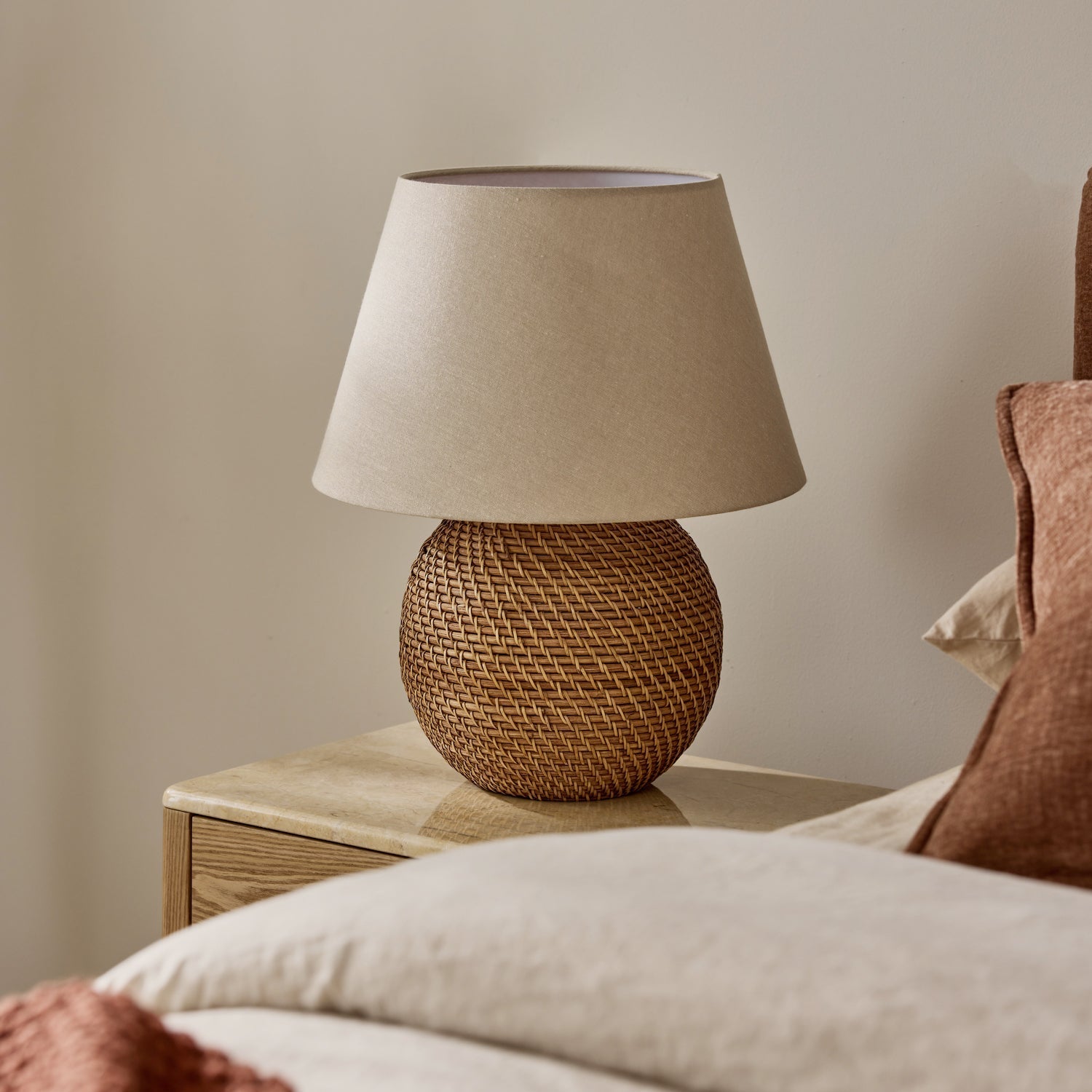 Bahama Natural Cane Rattan Lamp - Gaudion Furniture