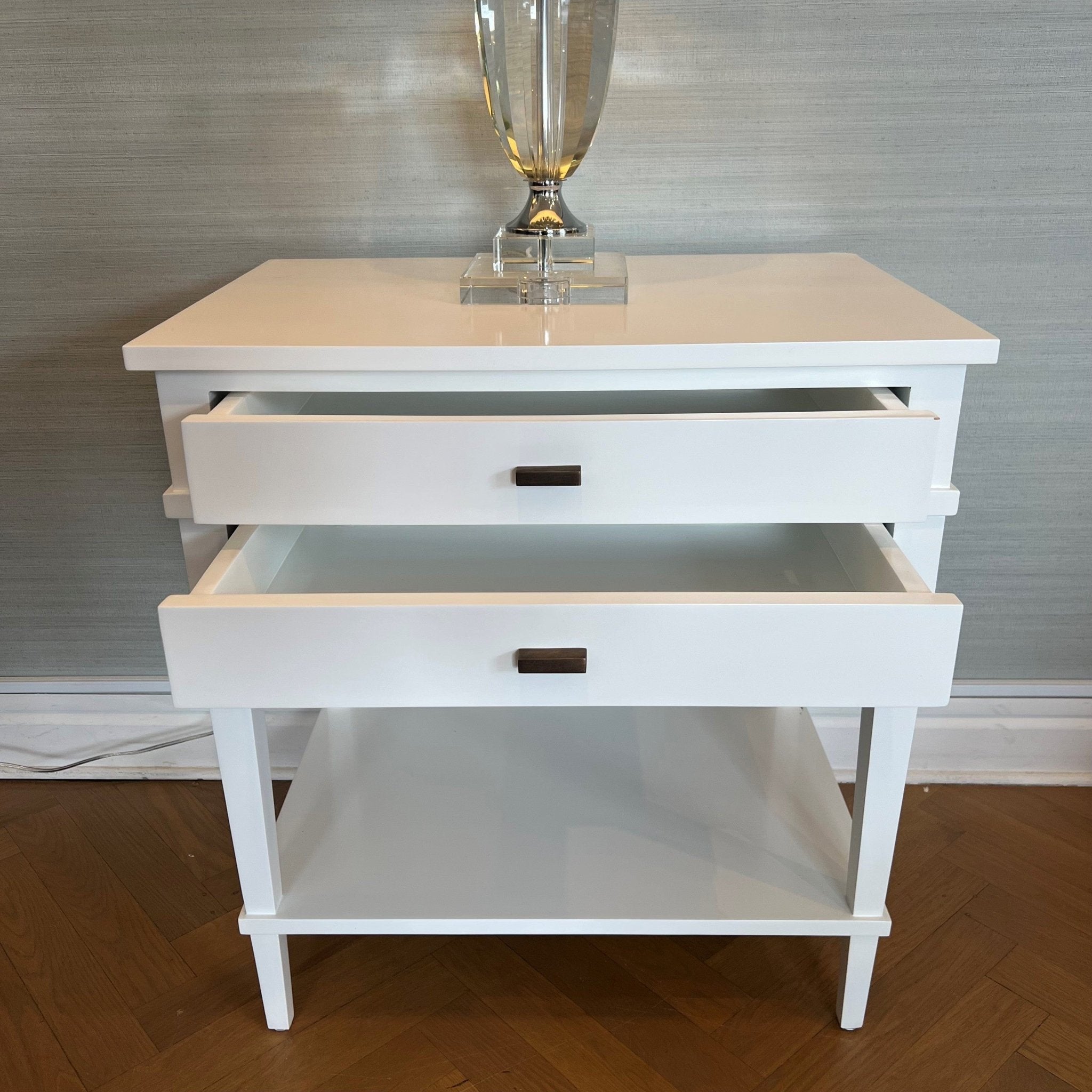 Barraux Bedside Table 2 Colours - Gaudion Furniture