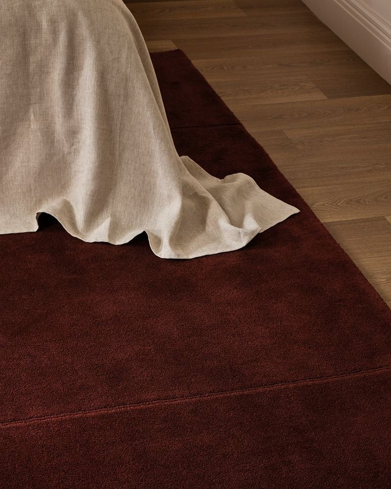 Bastion Rug Claret - Gaudion Furniture