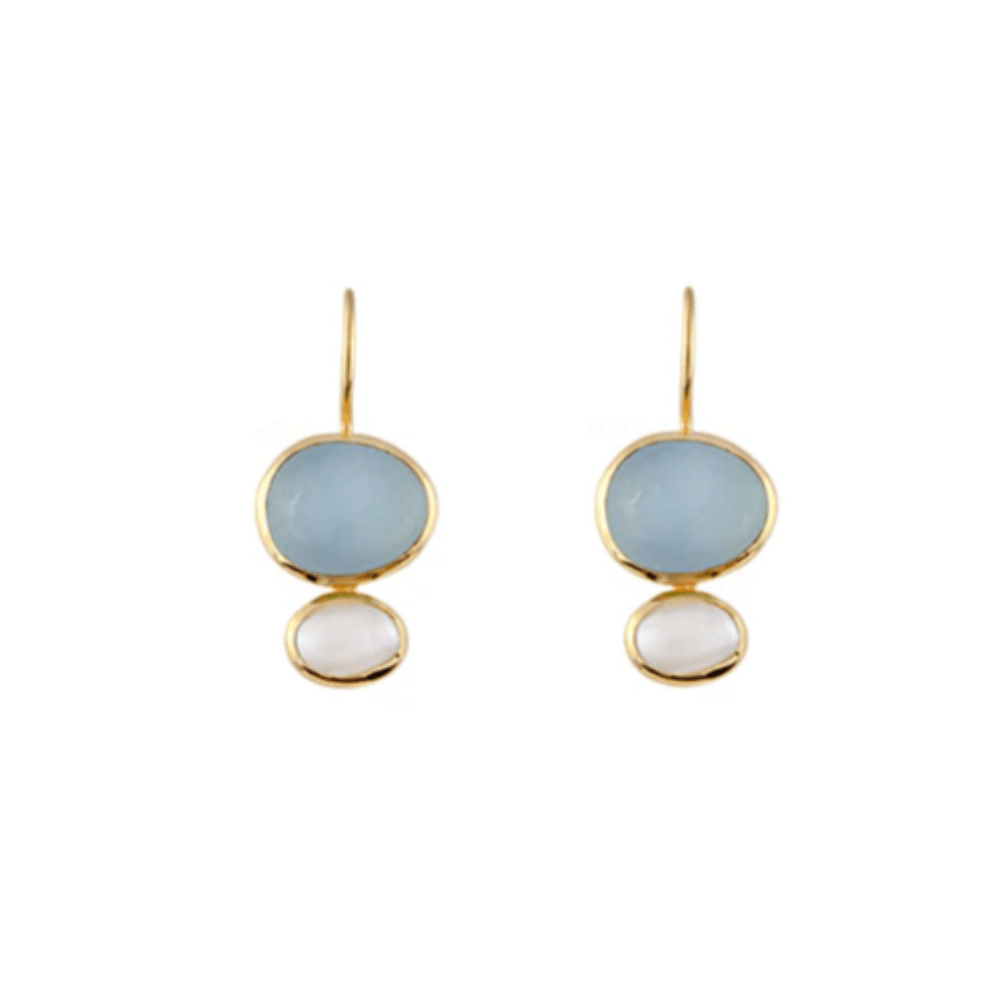 Bianc EARRINGS Earrings Cubism Green Or Aquamarine