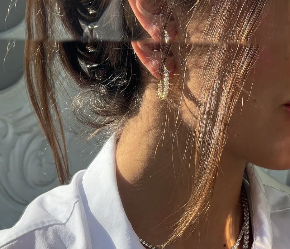 Bianc EARRINGS Earrings Halo Gold