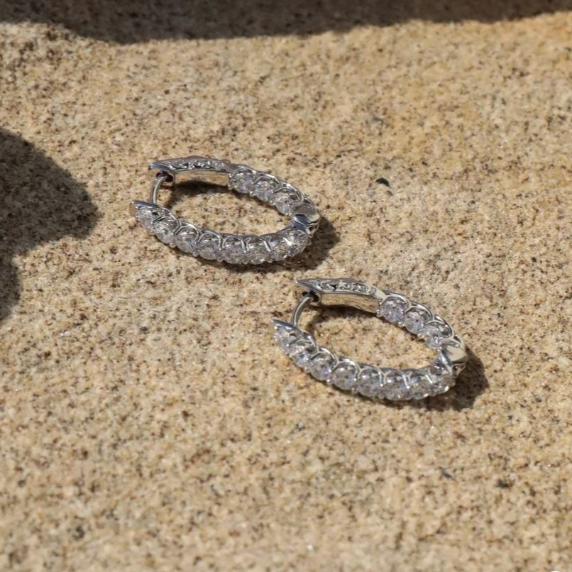 Bianc EARRINGS Earrings Halo Silver