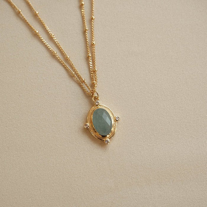 Breeze Necklace by Bianc – Aquamarine & Rainbow Moonstone - Gaudion Furniture
