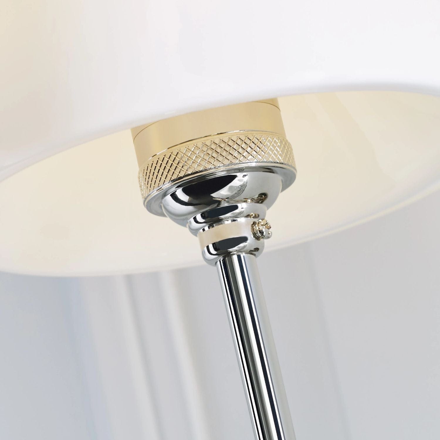 Bryant Sconce with White Glass Shade 2 Finishes - Gaudion Furniture