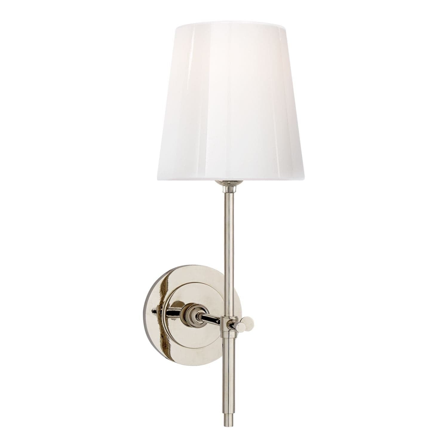 Bryant Sconce with White Glass Shade 2 Finishes - Gaudion Furniture