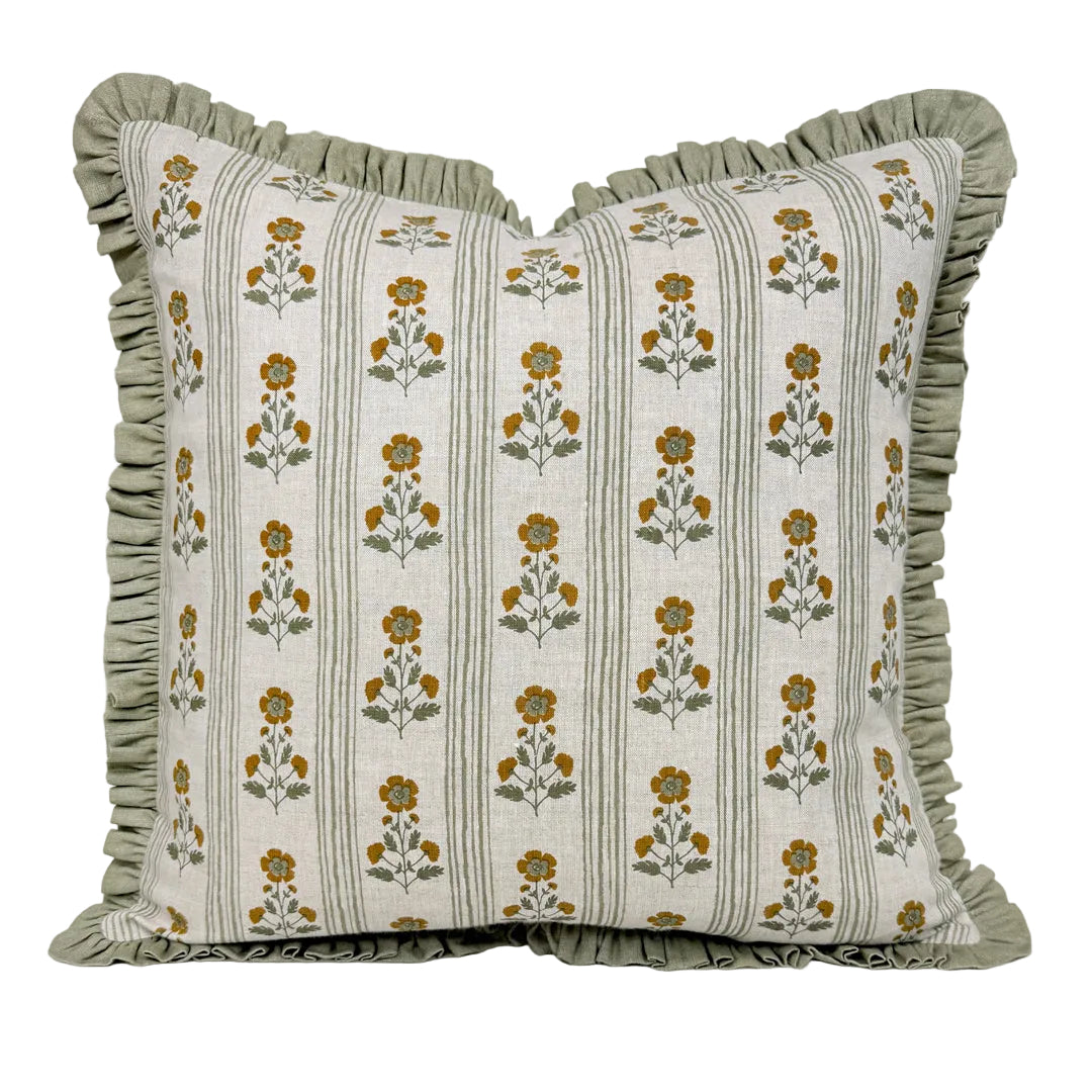 Posy Cushion 50 x 50 Linen, Gaudion Furniture