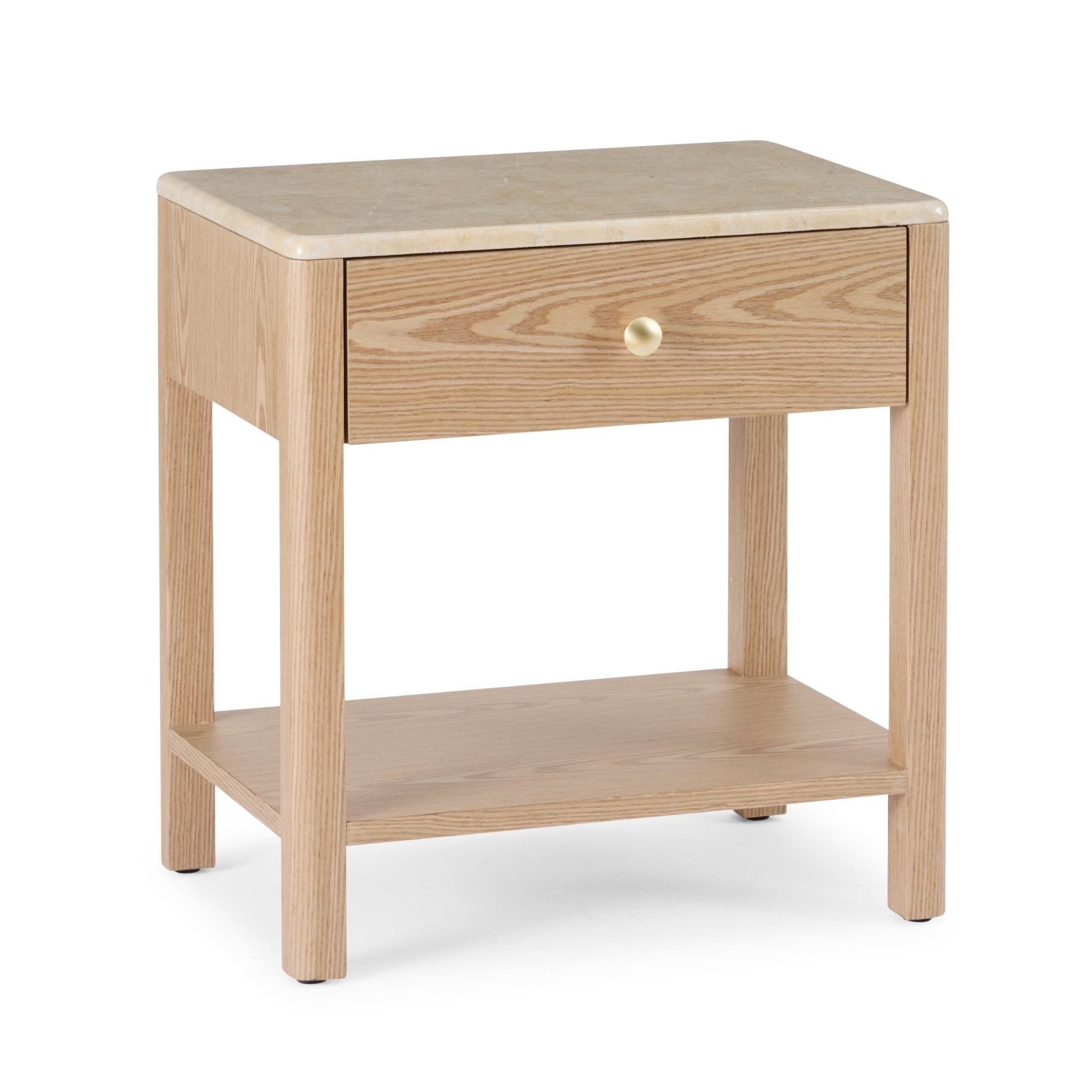 Carly Marble Bedside Table - Gaudion Furniture