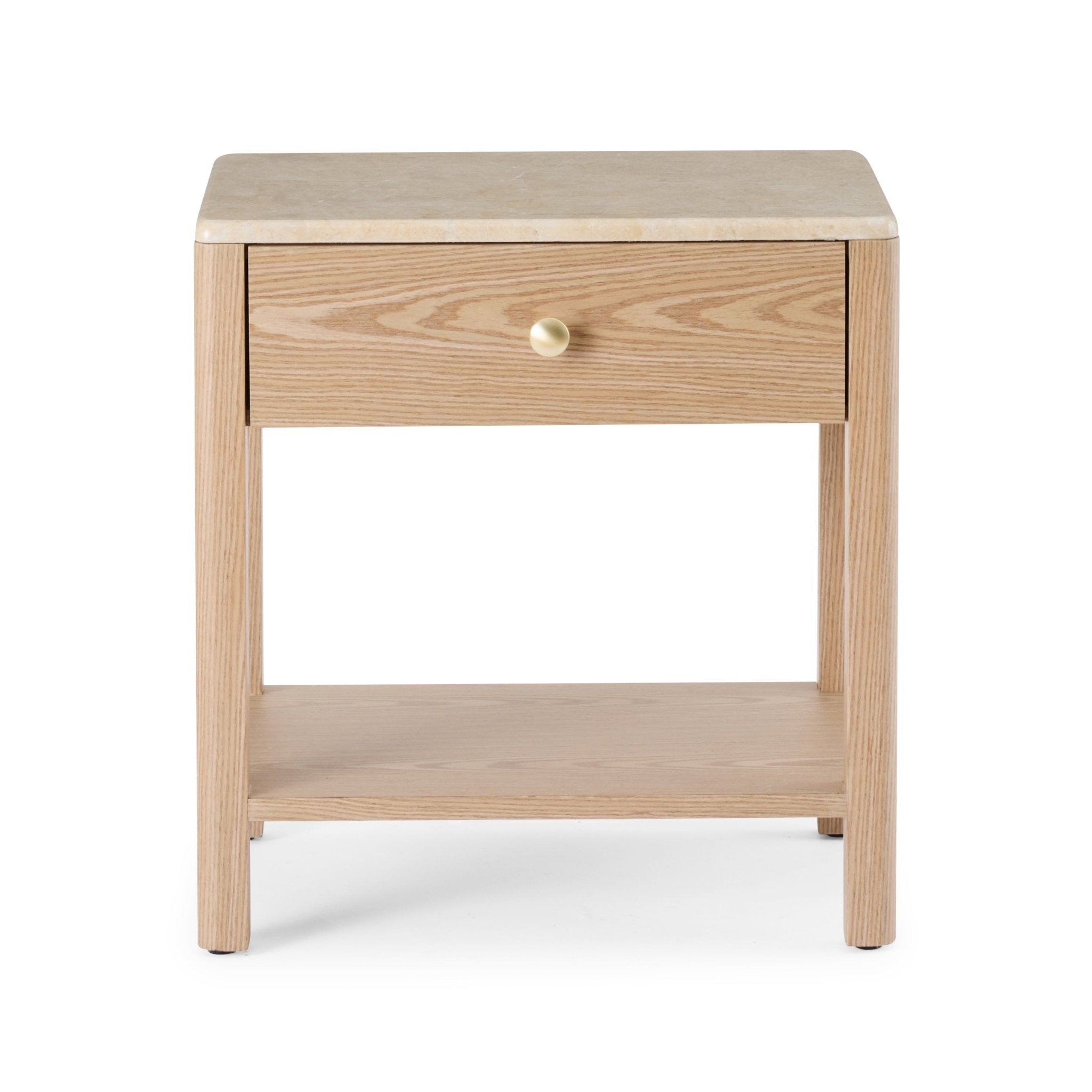 Carly Marble Bedside Table - Gaudion Furniture