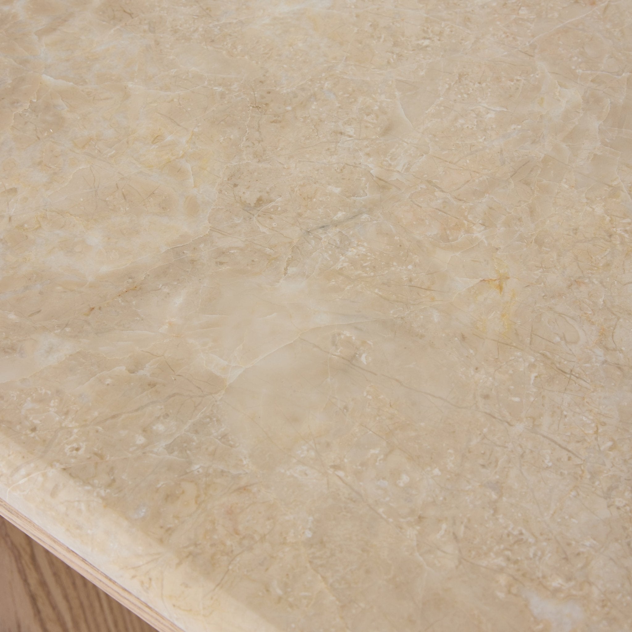 Carly Beige Marble Oak Console - Gaudion Furniture