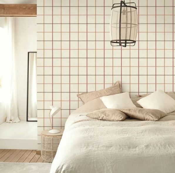 Caselio Wallpaper Smooth Grid - Gaudion Furniture