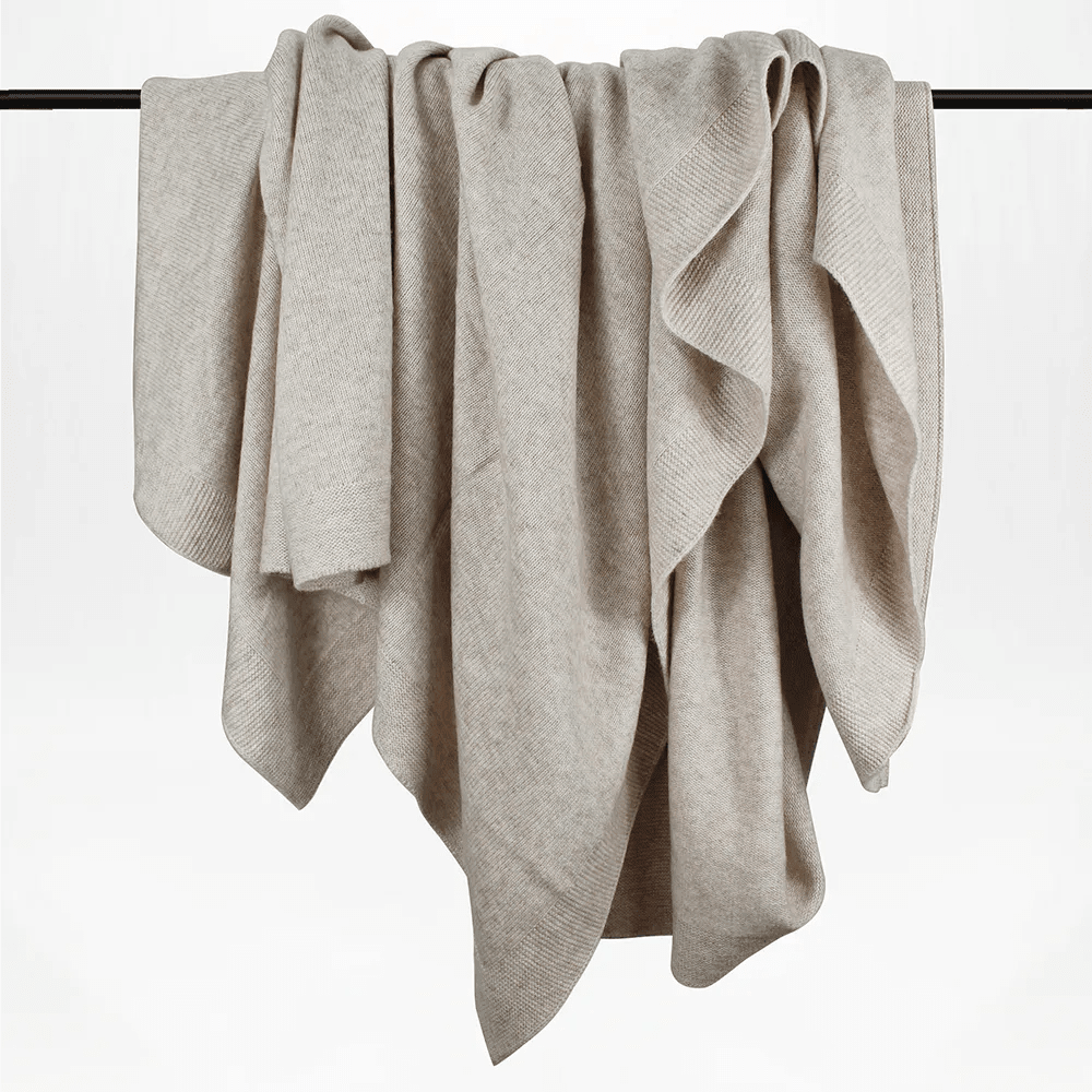 Cashmere Merino Wool Throw – 180 x 140cm - Gaudion Furniture