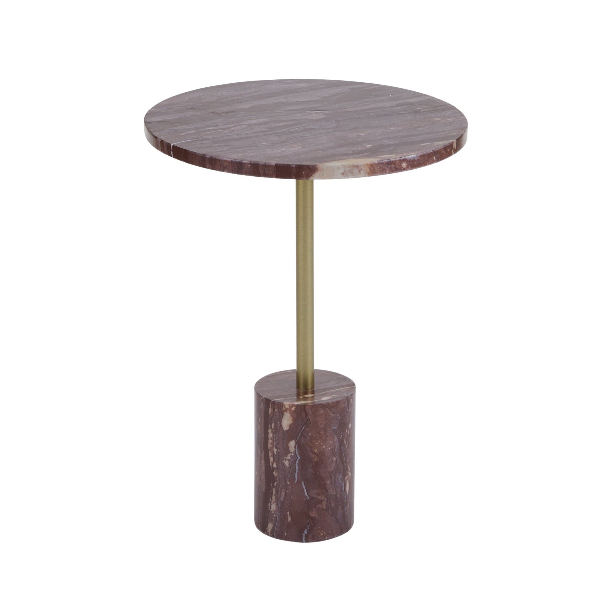 Claret Marble Side Table - Gaudion Furniture