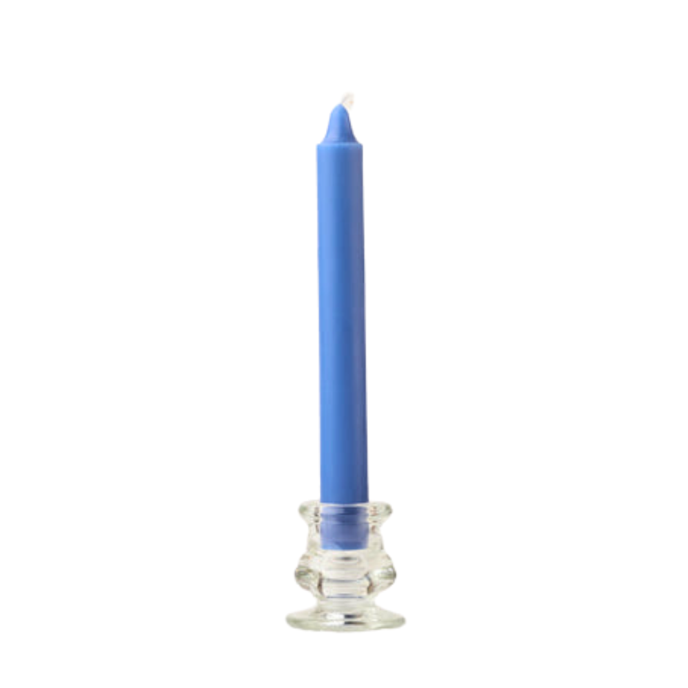Cobalt blue dinner candle
