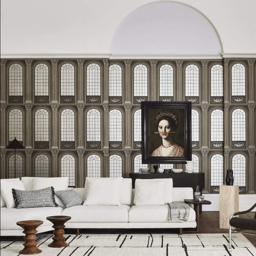 Cole & Son Historic Royal Palaces Grand Masters Verrio Mirrors Wallpaper 2 Colours - Gaudion Furniture
