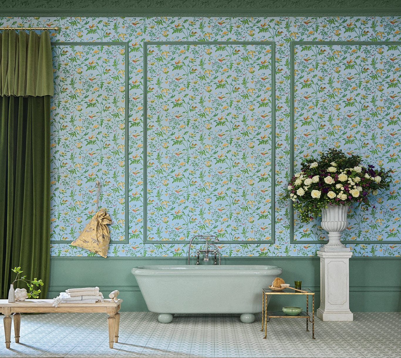 Cole & Son Hummingbirds Wallpaper 9 Colours - Gaudion Furniture
