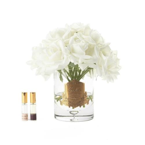 Cote Noire Perfumed 12 Rose White Bouquet - Gaudion Furniture