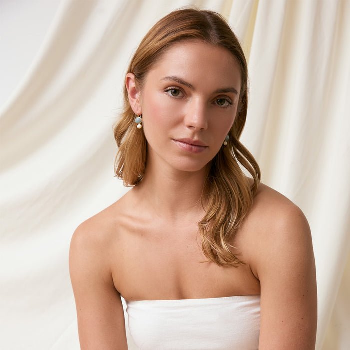 Cubism Aquamarine Earrings by Bianc - Gaudion Furniture