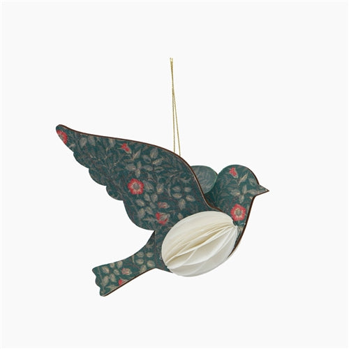 Christmas Vintage Bird Green