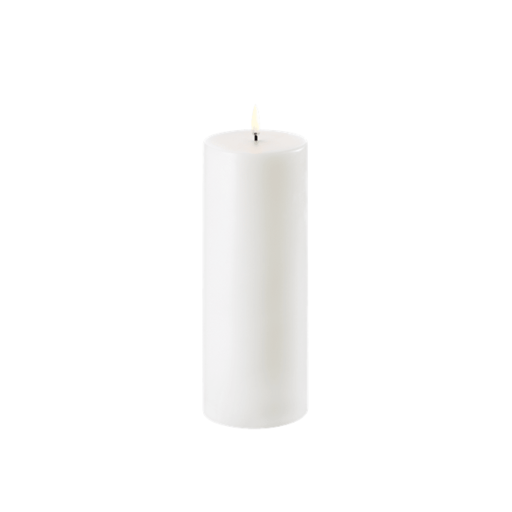 Flameless Candle 7.8 x 20.3 h White - Gaudion Furniture