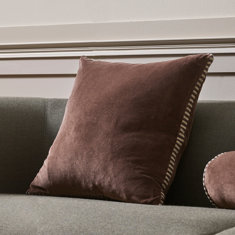 Gaudion Furniture 256 CUSHION Edward Cushion Chocolate