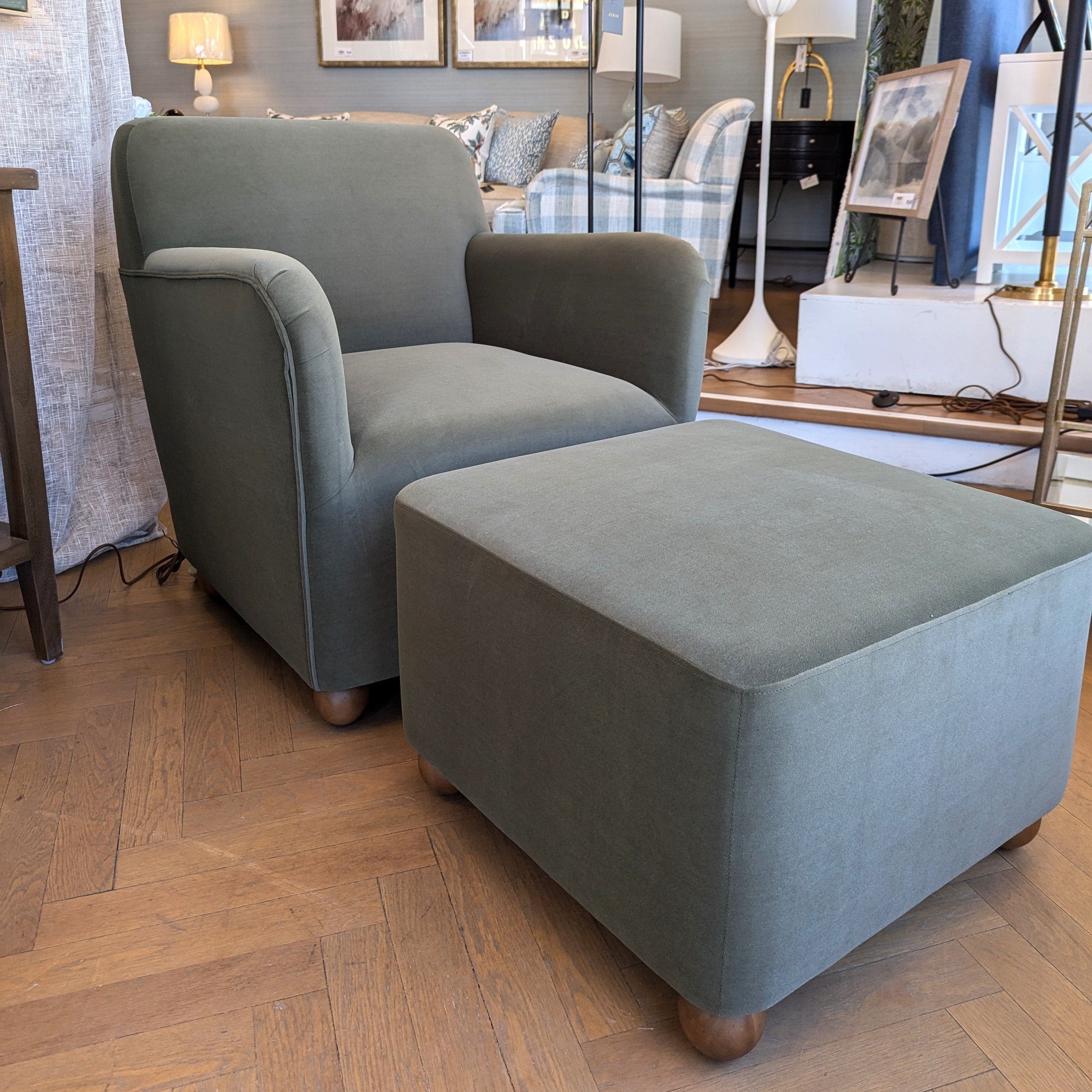 Gaudion Furniture Armchair Felix Olive Arm Chair