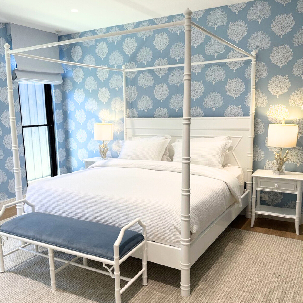 Gaudion Furniture BED Cayman 4 Poster Bed White