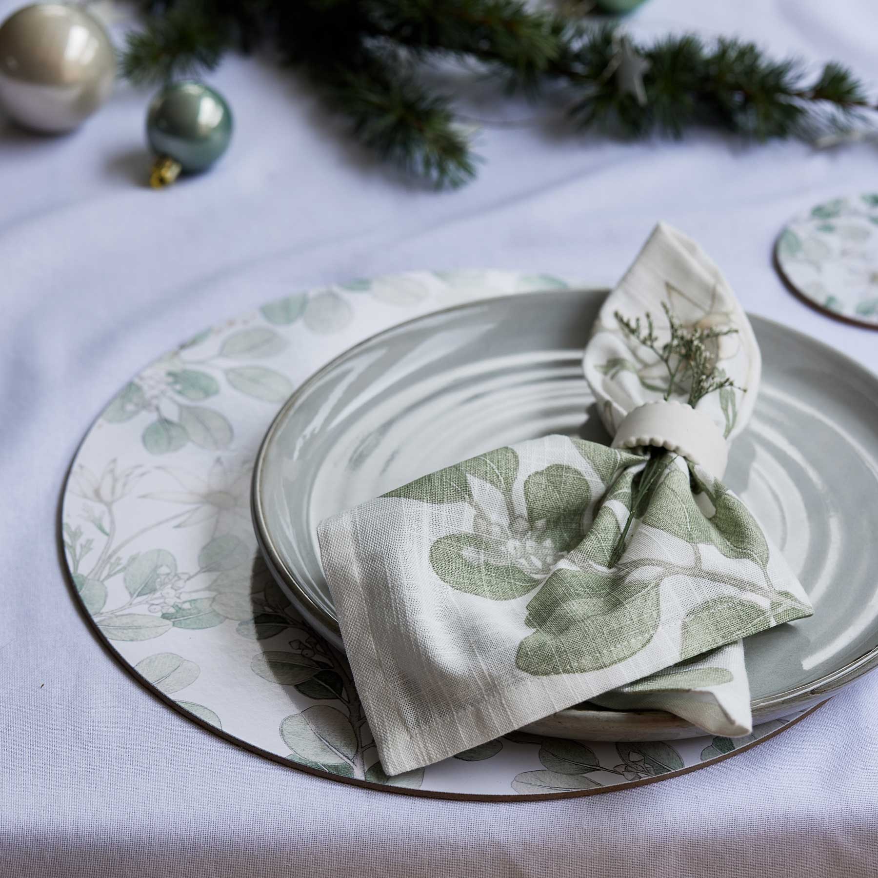 Gaudion Furniture Cloth Napkins Napkin Cloth Set of 4 Flannel Flower