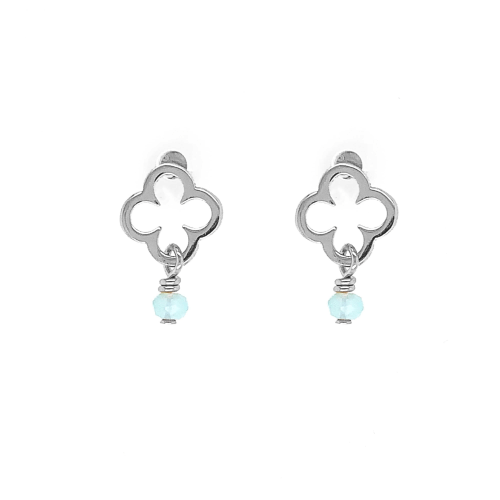 Gaudion Furniture Jewellery Earrings Clover Silver Turquoise Bead