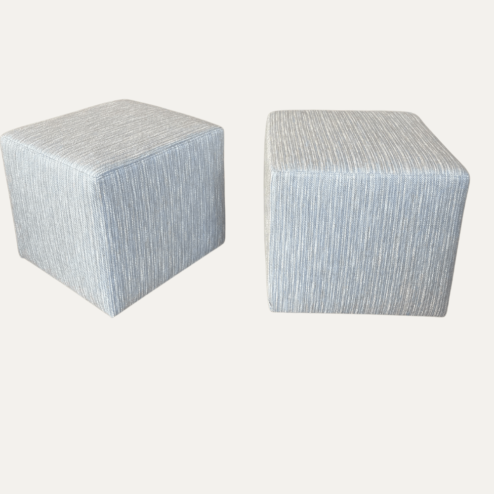 Gaudion Furniture OTTOMAN Cube Ottoman Colefax & Fowler Wren