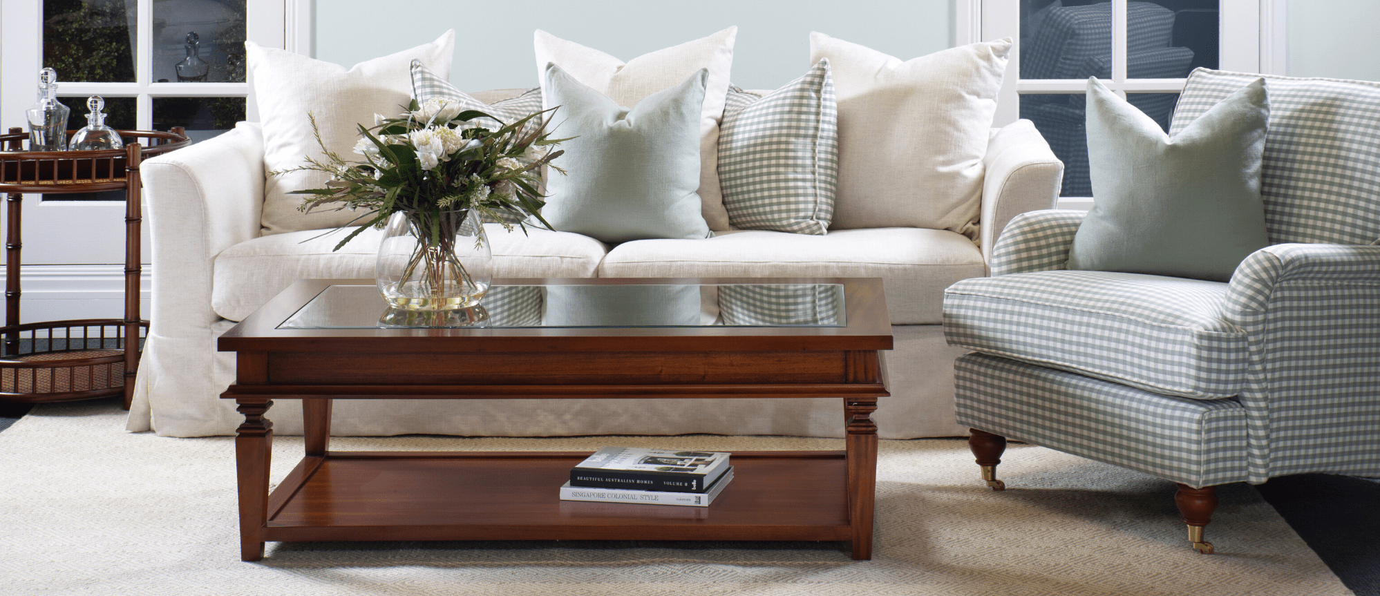 Hampton Rectangle Coffee Table 3 Colours - Gaudion Furniture