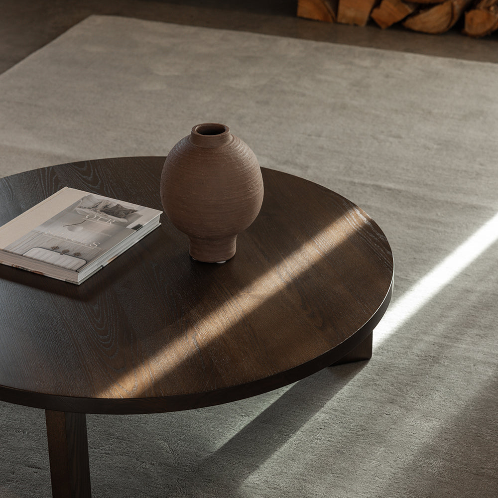 Haywood rug in slate colour. Gaudion furniture.