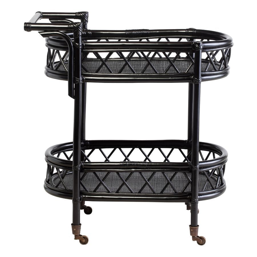 Honolulu Rattan Bar Cart - Gaudion Furniture