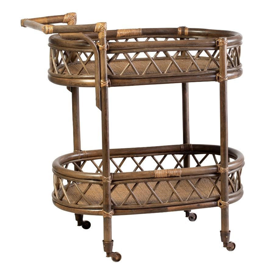 Honolulu Rattan Bar Cart - Gaudion Furniture
