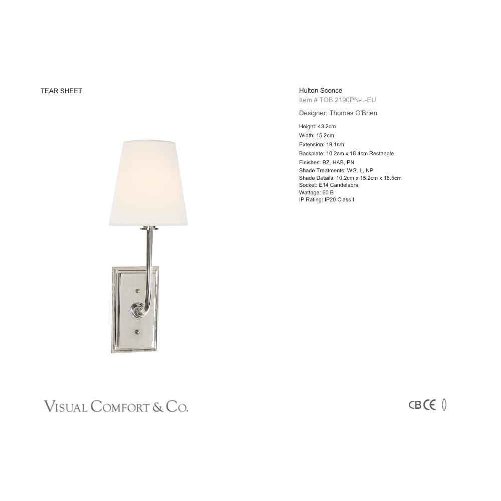 Hulton Sconce - Gaudion Furniture