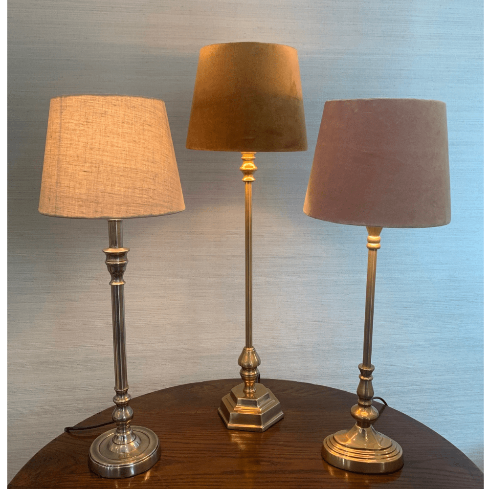Lamp Base Antique Gold Oval - Gaudion Furniture
