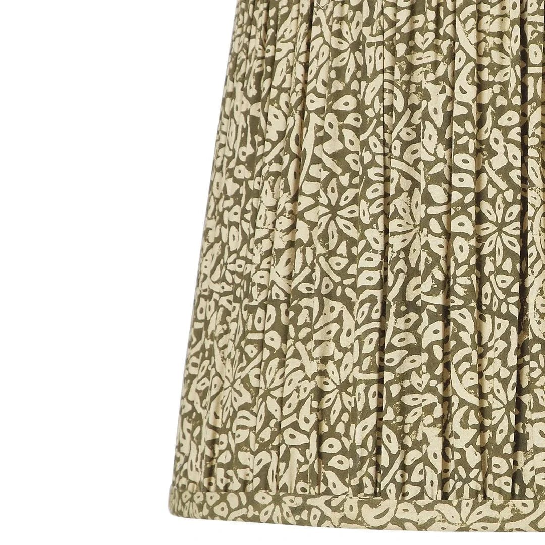 Lamp Shade Pleated Spruce - Gaudion Furniture