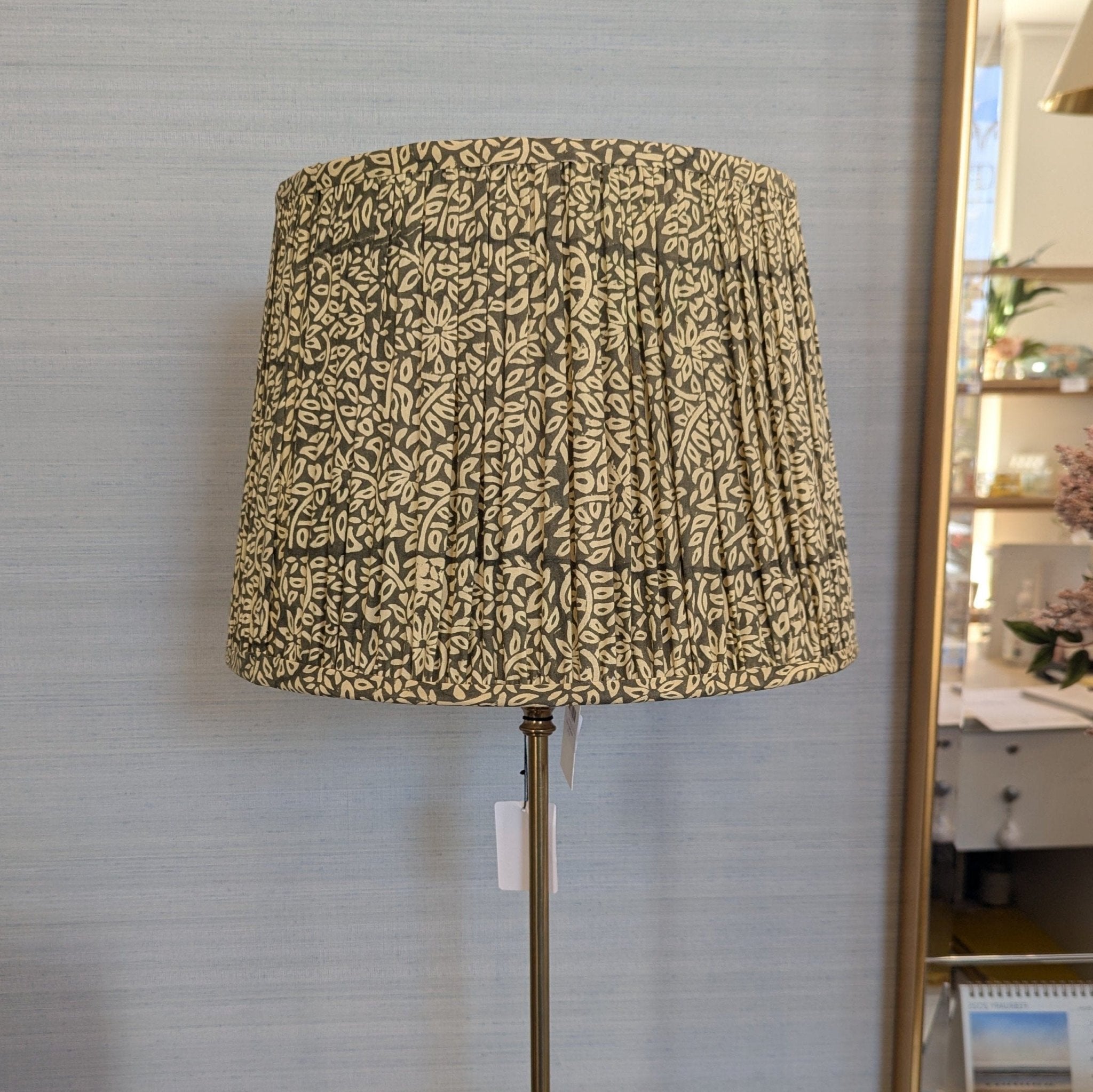 Lamp Shade Pleated Spruce - Gaudion Furniture