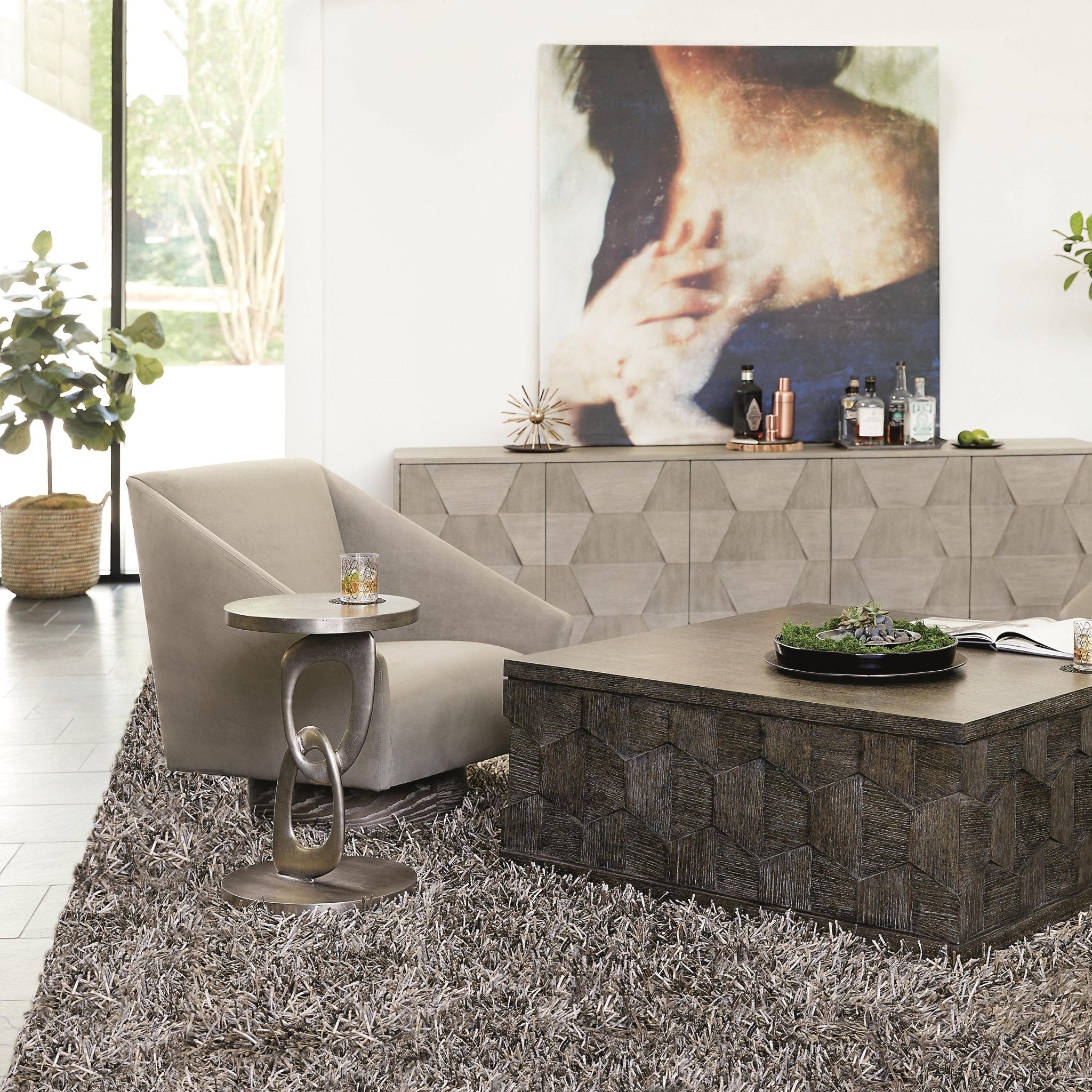 Linea Side Table Bernhardt x Gaudions - Gaudion Furniture